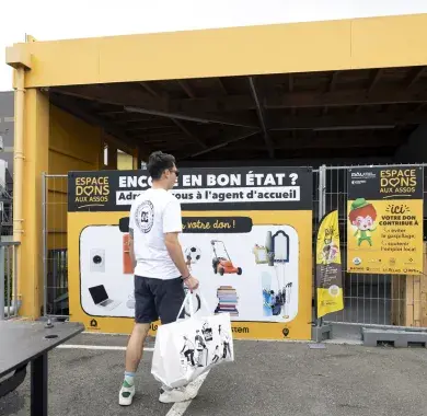 Un espace de don est dédié aux associations à la déchetterie de Lescar