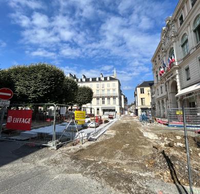 Rue Henri-IV, place Royale et rue Saint-Louis : les travaux