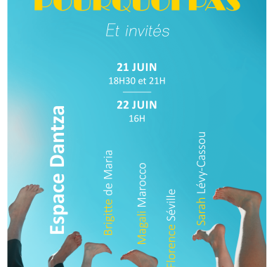 Affiche spectacle danse contemporaine 