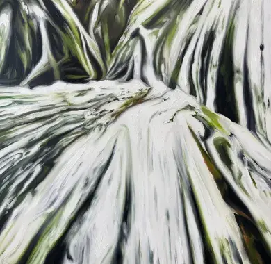 Peinture intitulée La dernière neige