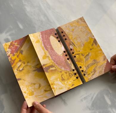 Carnet à spirales élaboré à base de cire