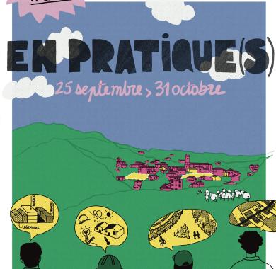 Affiche Mois de l'architectuer "En pratique(s)"
