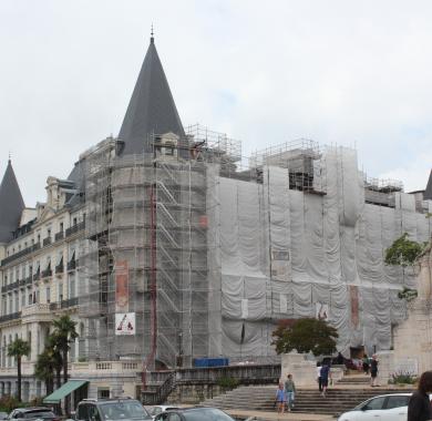 Visite Le Gassion en chantier : les enduits 