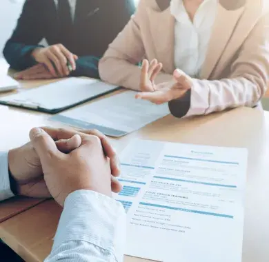 Personnes en situation d'entretien professionnel