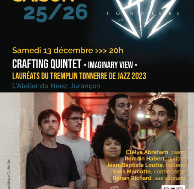 Concert Tonnerre de Jazz Crafting quintet « Imaginary View »