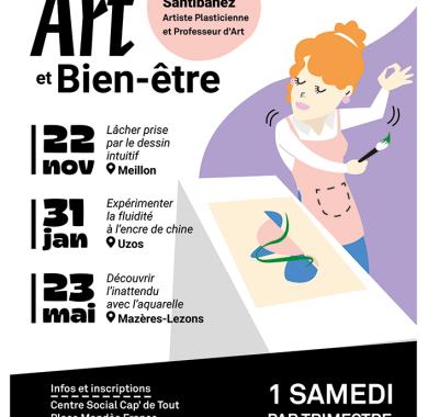 Stages Art et Bien-être par SAVI, organisé par le centre social Cap' de Tout.
