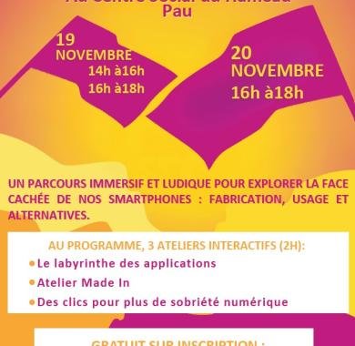 Affiche spirale du smartphone