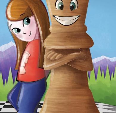 Roi et enfant, devant les Pyrénées