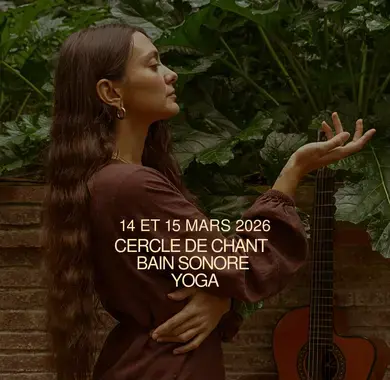Présence : kirtan-cercle de chant, yoga & bain sonore