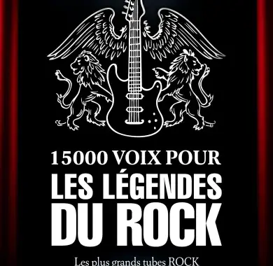 15000 voix pour les légendes du rock - Affiche officielle