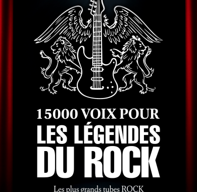15000 voix pour les légendes du rock - Affiche officielle
