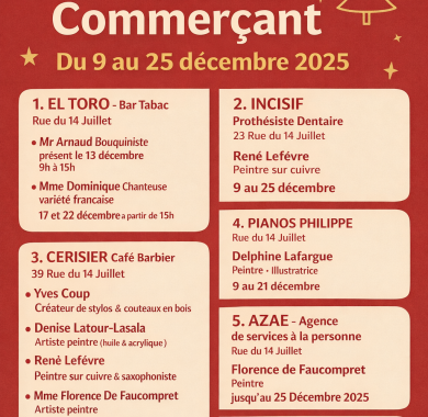 Un artiste chez un commerçant