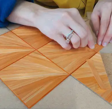 Tableau Marqueterie de Paille