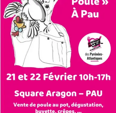 Vente de poule au pot, buvette, crepes, degustation