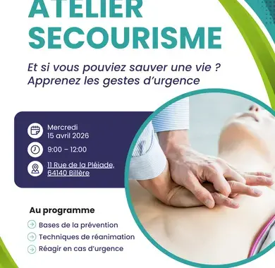 Atelier Premiers Secours Niveau 1