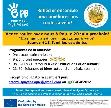 Matinée de Vélo à Pau le 20 juin