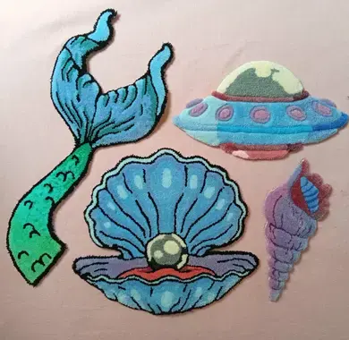 Types de tuftings, sol ou muraux 
