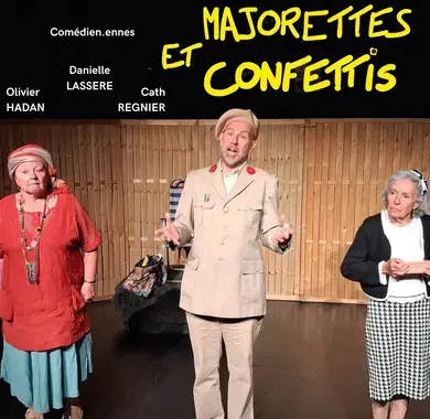Scène Théâtrale - Drapeaux, majorettes et Confettis Théâtre Fébus