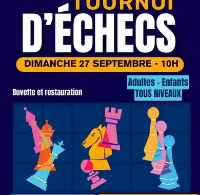 Tournoi d'échecs à Meillon le dimanche 27 septembre
