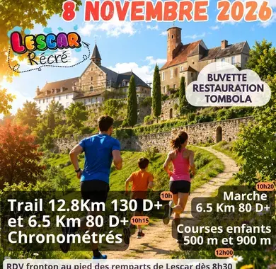 affiche trail victor hugo 2026 - lescar