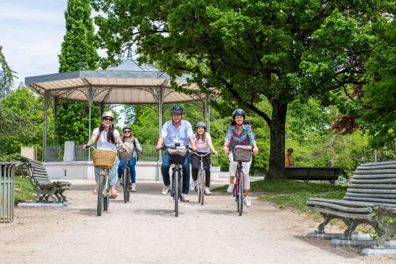 A vélo dans le Parc Beaumont 