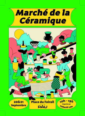 marché de la céramique pau 20-21 septembre 2025 place du foirail 10H-19H