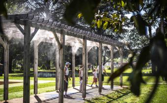 Domaine de Sers pendant la canicule