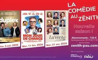 Le programme de la nouvelle saison de la Comédie au Zénith de Pau