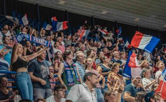 L'équipe de France de basket à Pau