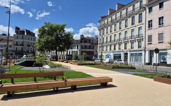Les travaux en avril au niveau des Halles de Pau