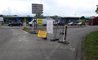 Les travaux de l'avenue Alfred Nobel se poursuivent par la création de pistes cyclables