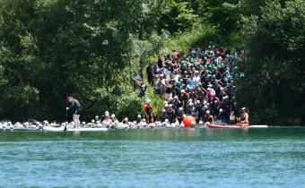 Le triathlon de Pau : épreuve natation