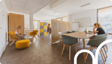 L'espace coworking, la pépinière et le centre d'affaires