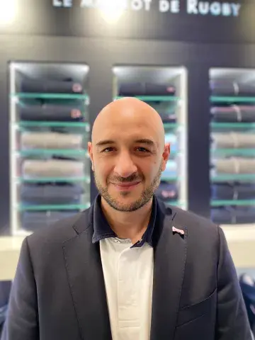 Frédéric Mousques, gérant de la boutique