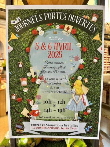 Affiche : les portes ouvertes du week-end du 5 et 6 avril 