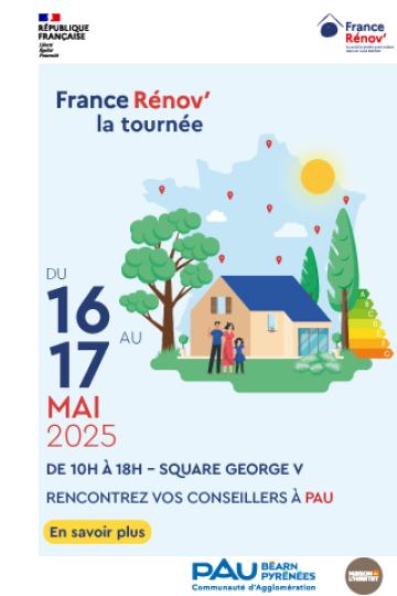 Le France Rénov' Tour fait étape à Pau les 16 et 17 mai