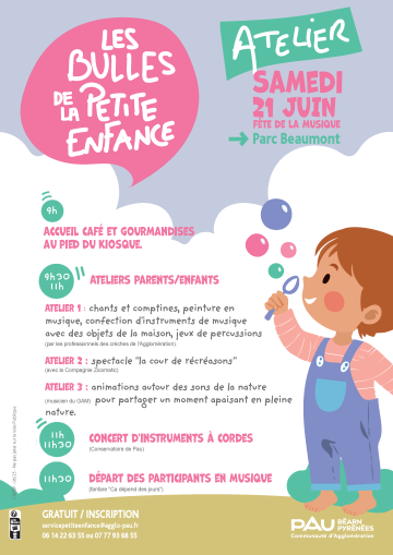 Affiche Bulles de la petite enfance juin 