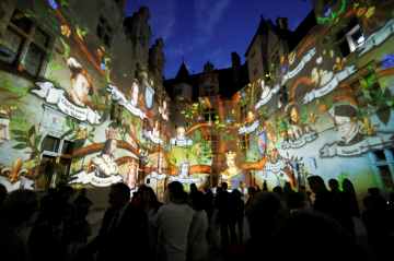 Son & Lumière dans la cour du château de Pau