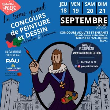 Affiche 2025 du grand concours de peinture et de dessin
