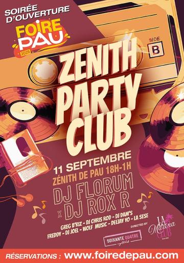 Affiche Zénith Party Club