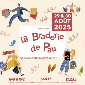 Affiche officielle de la braderie d'été les 29 et 30 août 2025