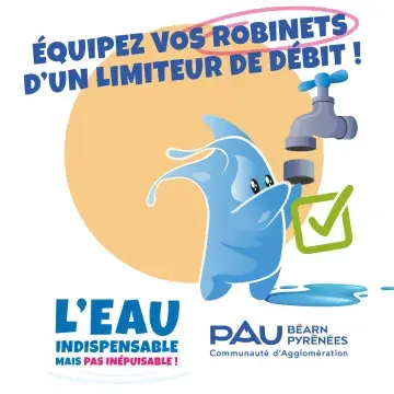 Équiper les robinets d'un limiteur de débit : visuel de campagne