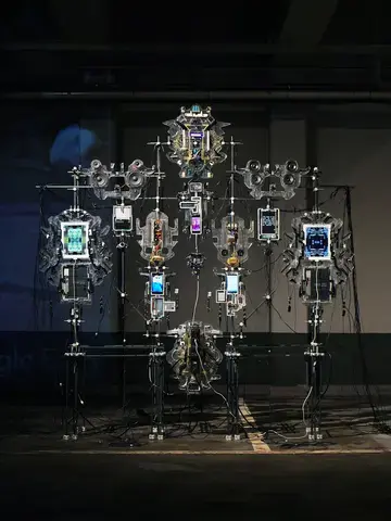 Installation de Teresa Fernandez-Pello intitulée The Heart of the Heart