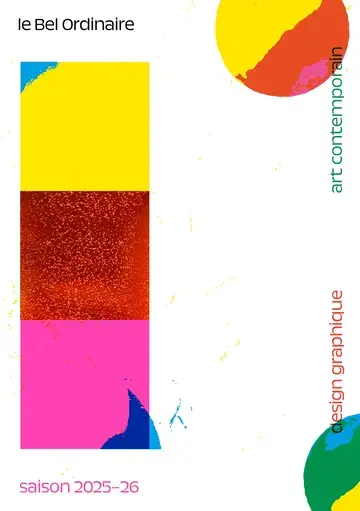 Couverture du programme de saison du Bel Ordinaire 25/26 