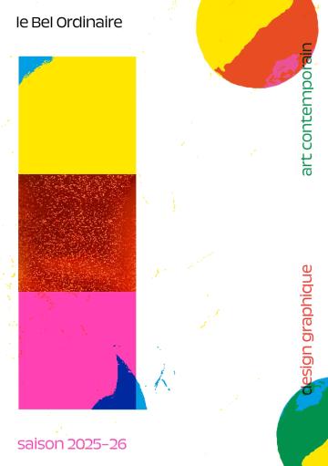 Couverture du programme de saison du Bel Ordinaire 25/26 