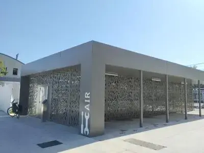 Station de pompage au niveau de la gare