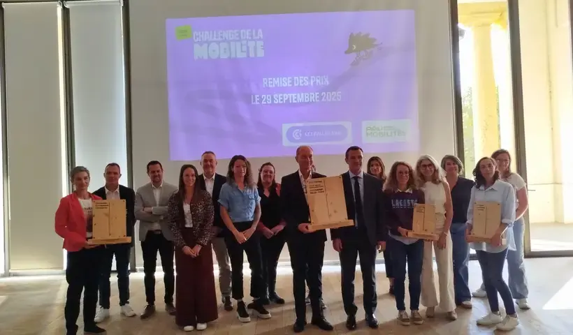 Photo de groupe avec les vainqueurs